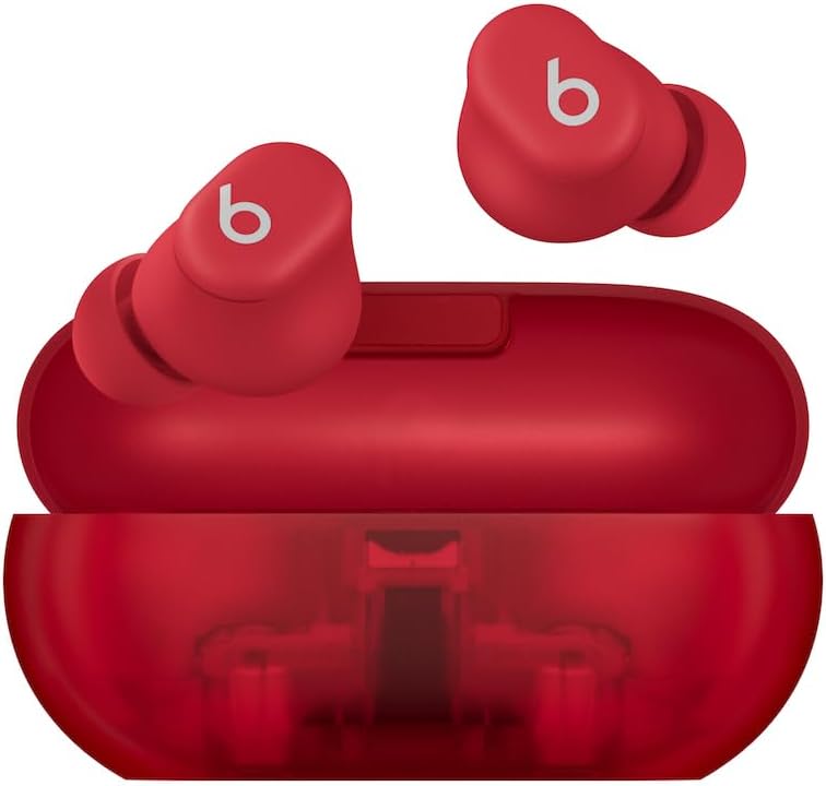 AUDÍFONOS BEATS SOLO BUDS WIRELESS BLUETOOTH ROJO TRANSPARENTE - 1