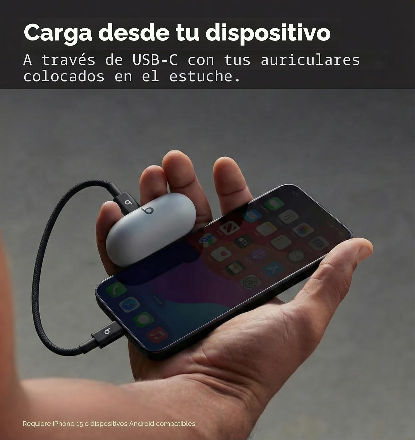 AUDÍFONOS BEATS SOLO BUDS WIRELESS BLUETOOTH ROJO TRANSPARENTE - 4