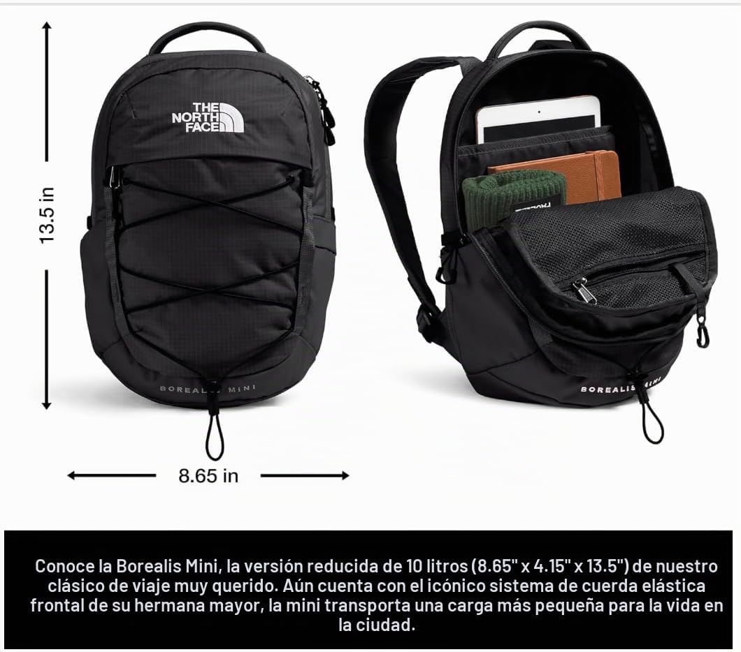 MOCHILA THE NORTH FACE BOREALIS MINI 10 LITROS NEGRO - 3
