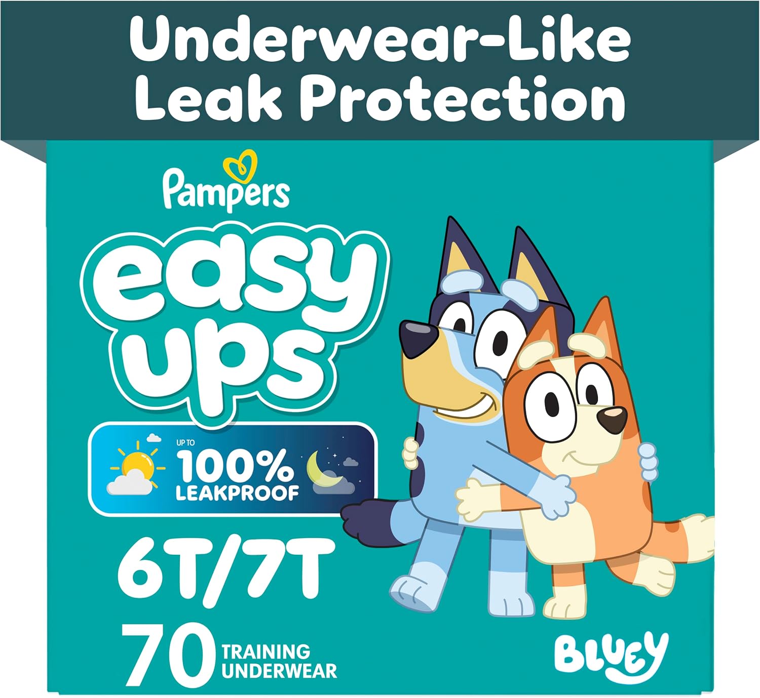PAMPERS EASY UPS PANTS DE ENTRENAMIENTO TALLA 8 (6T-7T) BLUEY 70 UNIDADES - 1