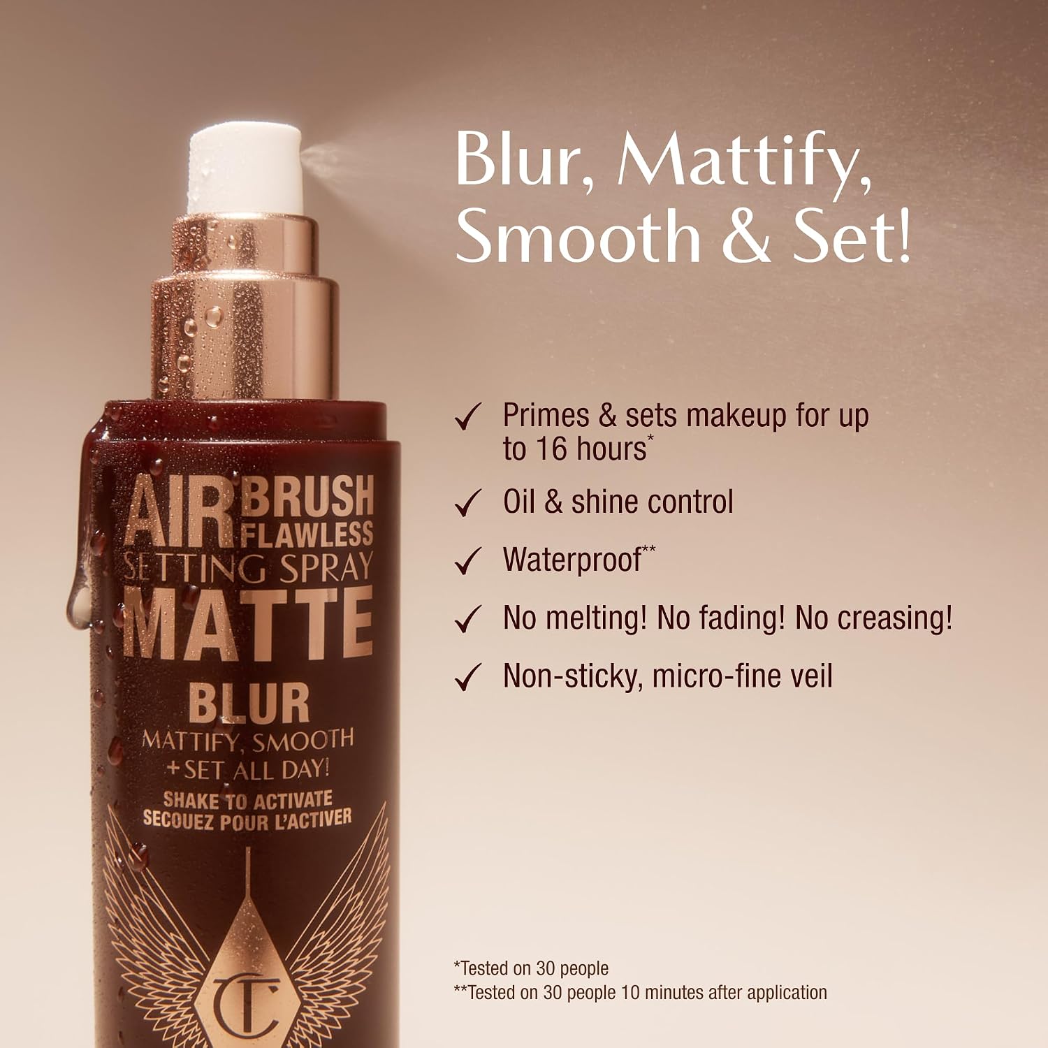 SPRAY FIJADOR CHARLOTTE TILBURY AIRBRUSH FLAWLESS MATTE SETTING SPRAY - 2