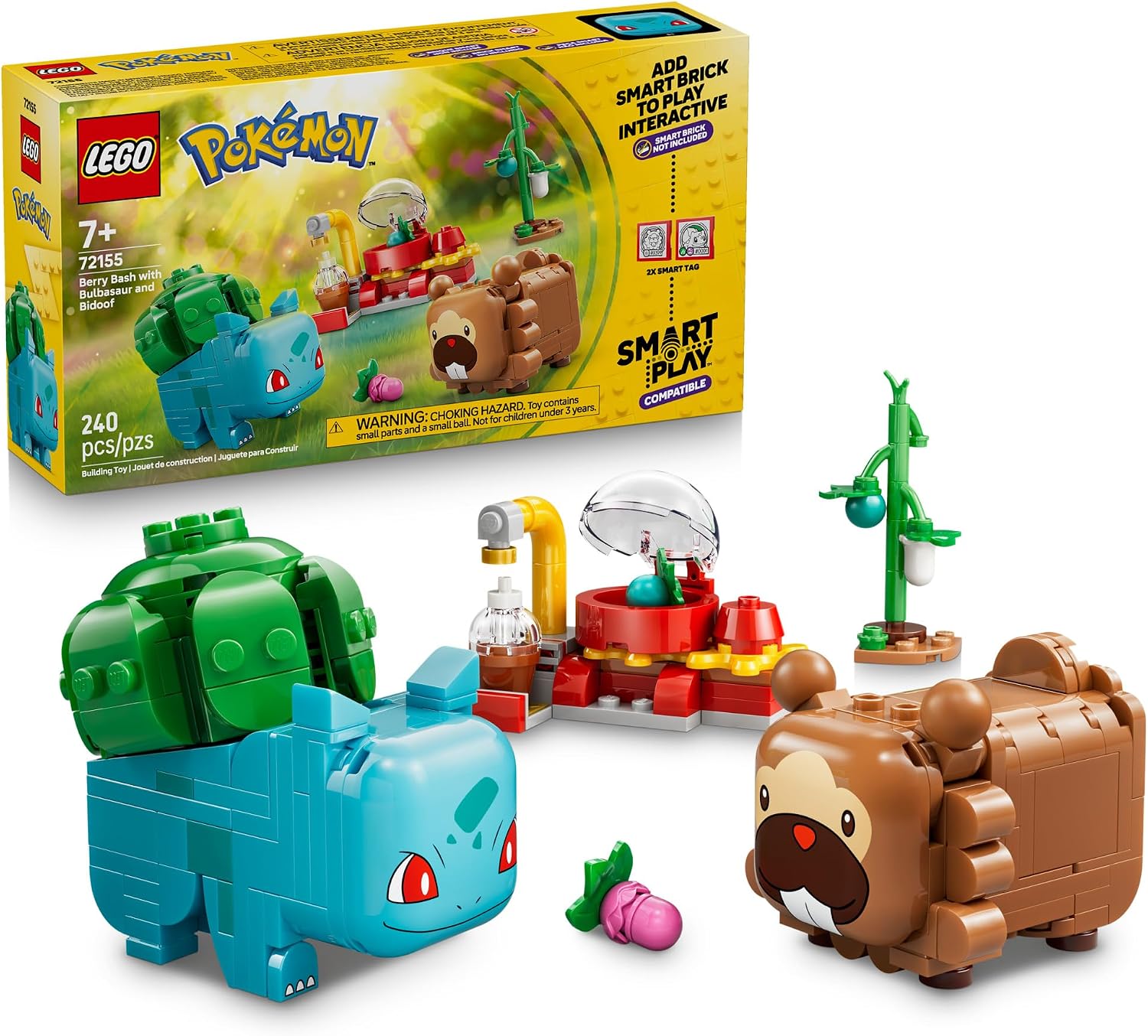 JUEGO DE CONSTRUCCIÓN LEGO POKÉMON SMART PLAY BERRY BASH CON BULBASAUR Y BIDOOF 72155 - 1