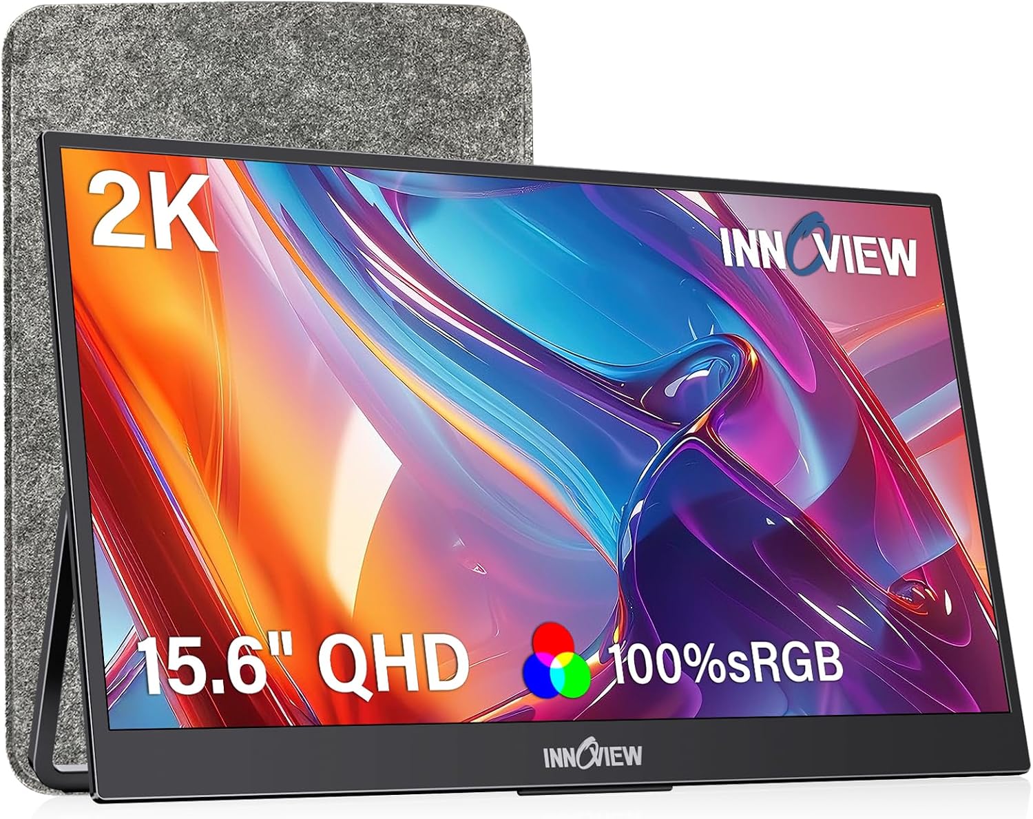 MONITOR PORTÁTIL INNOVIEW 15.6' QHD 2K USB-C HDMI - 1