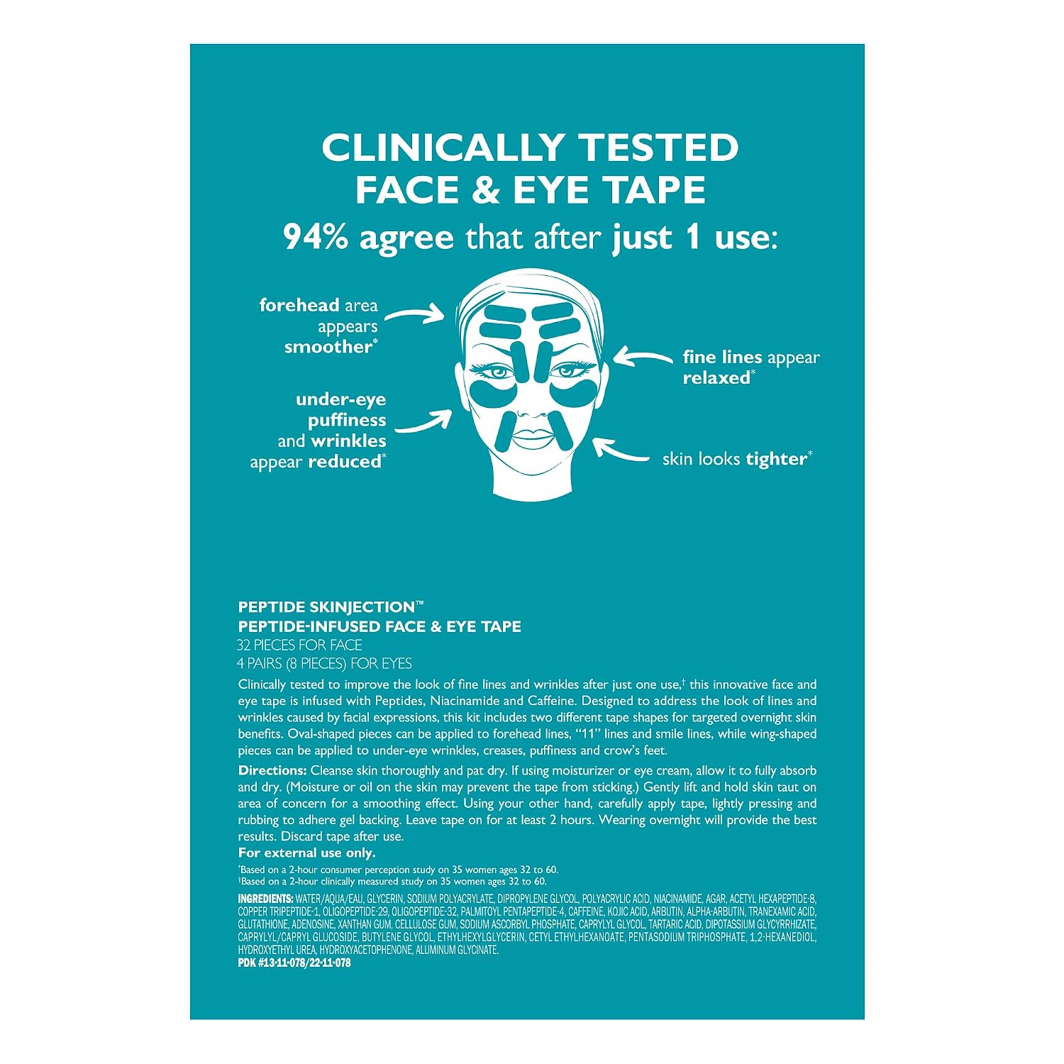 PETER THOMAS ROTH PEPTIDE SKINJECTION CINTA FACIAL INFUSIONADA CON PÉPTIDOS PARA ROSTRO Y CONTORNO DE OJOS - 3