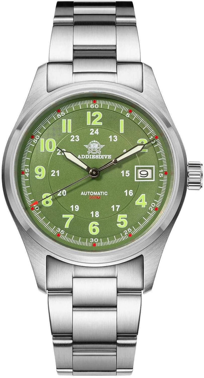 RELOJ ADDIESDIVE AUTOMÁTICO ACERO INOXIDABLE BUZO 200M ESFERA NEGRA - 1
