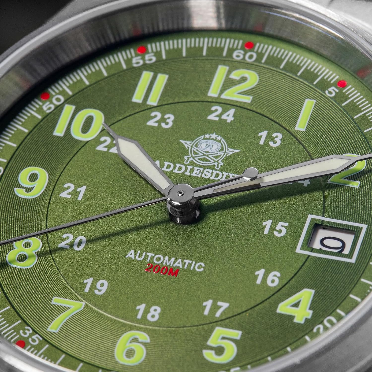 RELOJ ADDIESDIVE AUTOMÁTICO ACERO INOXIDABLE BUZO 200M ESFERA NEGRA - 3