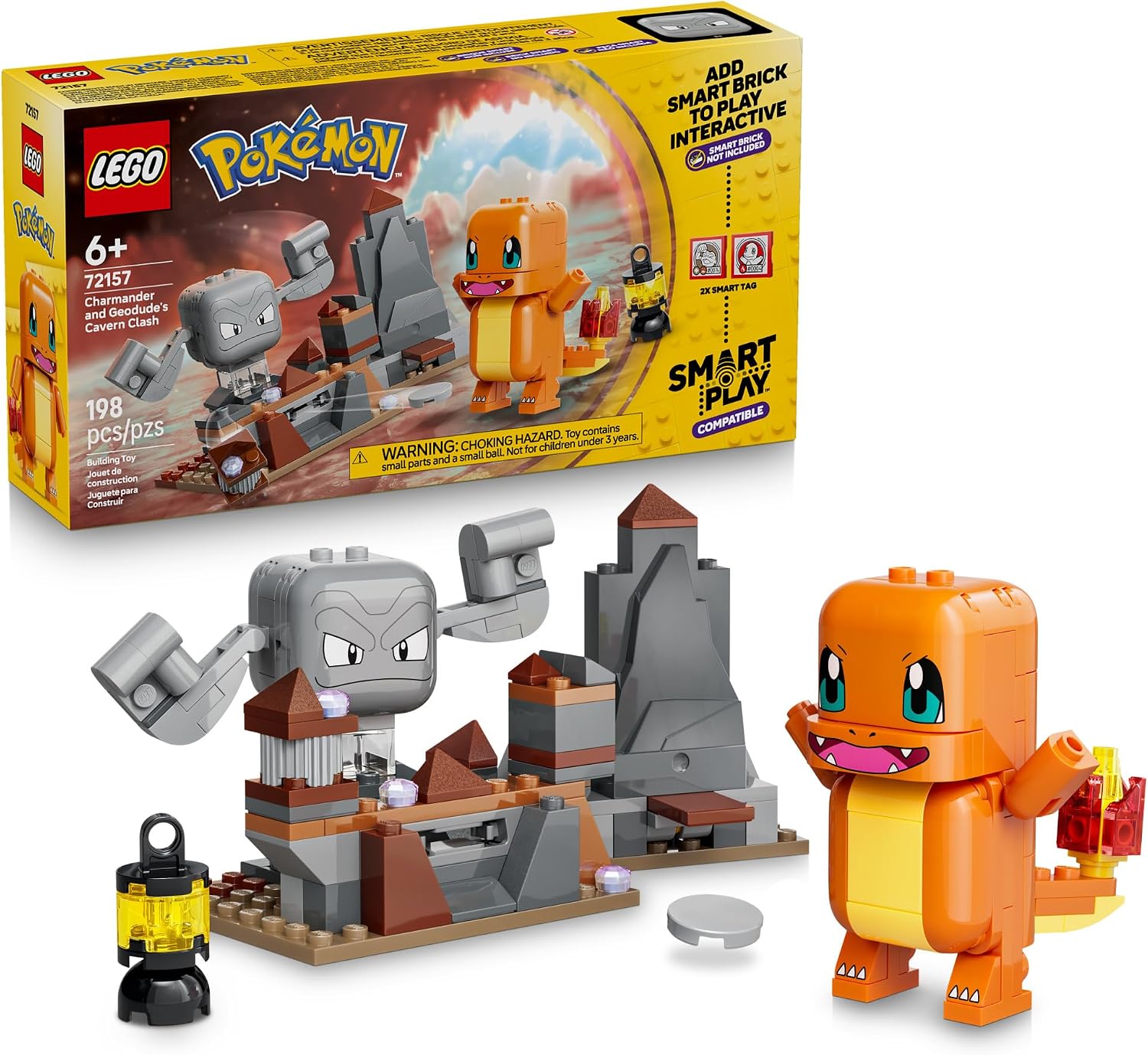 JUEGO DE CONSTRUCCIÓN LEGO POKÉMON SMART PLAY CHARMANDER Y GEODUDE 72157 - 1