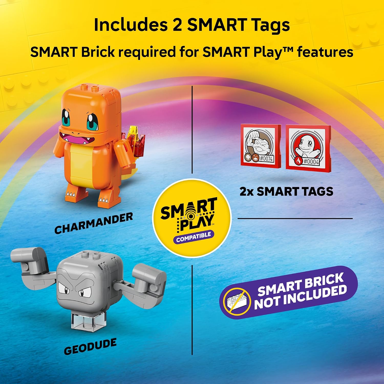 JUEGO DE CONSTRUCCIÓN LEGO POKÉMON SMART PLAY CHARMANDER Y GEODUDE 72157 - 4