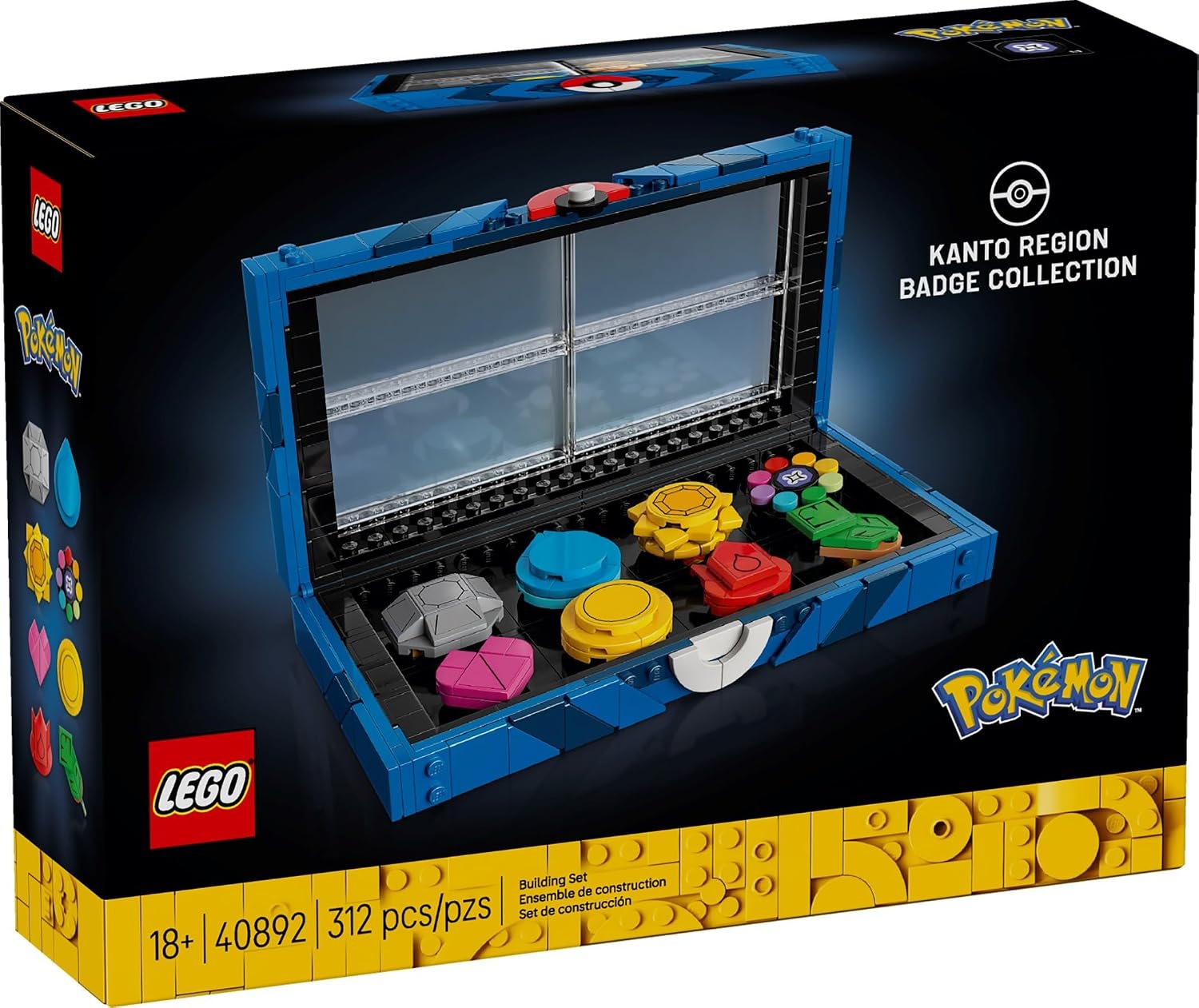 LEGO POKÉMON COLECCIÓN DE MEDALLAS REGIÓN KANTO 40892 - 312 PIEZAS - 1