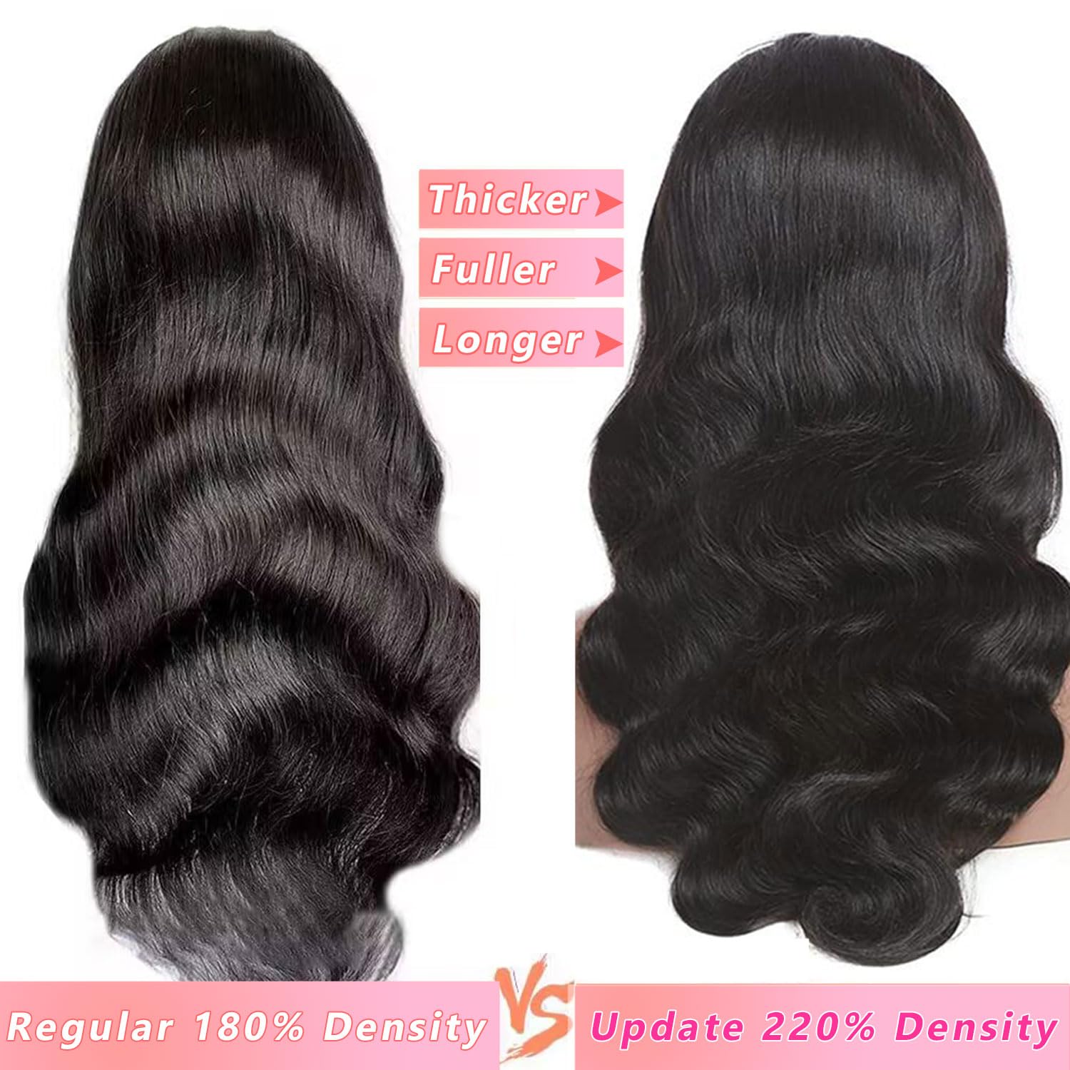 PELUCA 360 LACE FRONT CABELLO HUMANO ONDA BODY 20 PULGADAS DENSIDAD 220 - 3