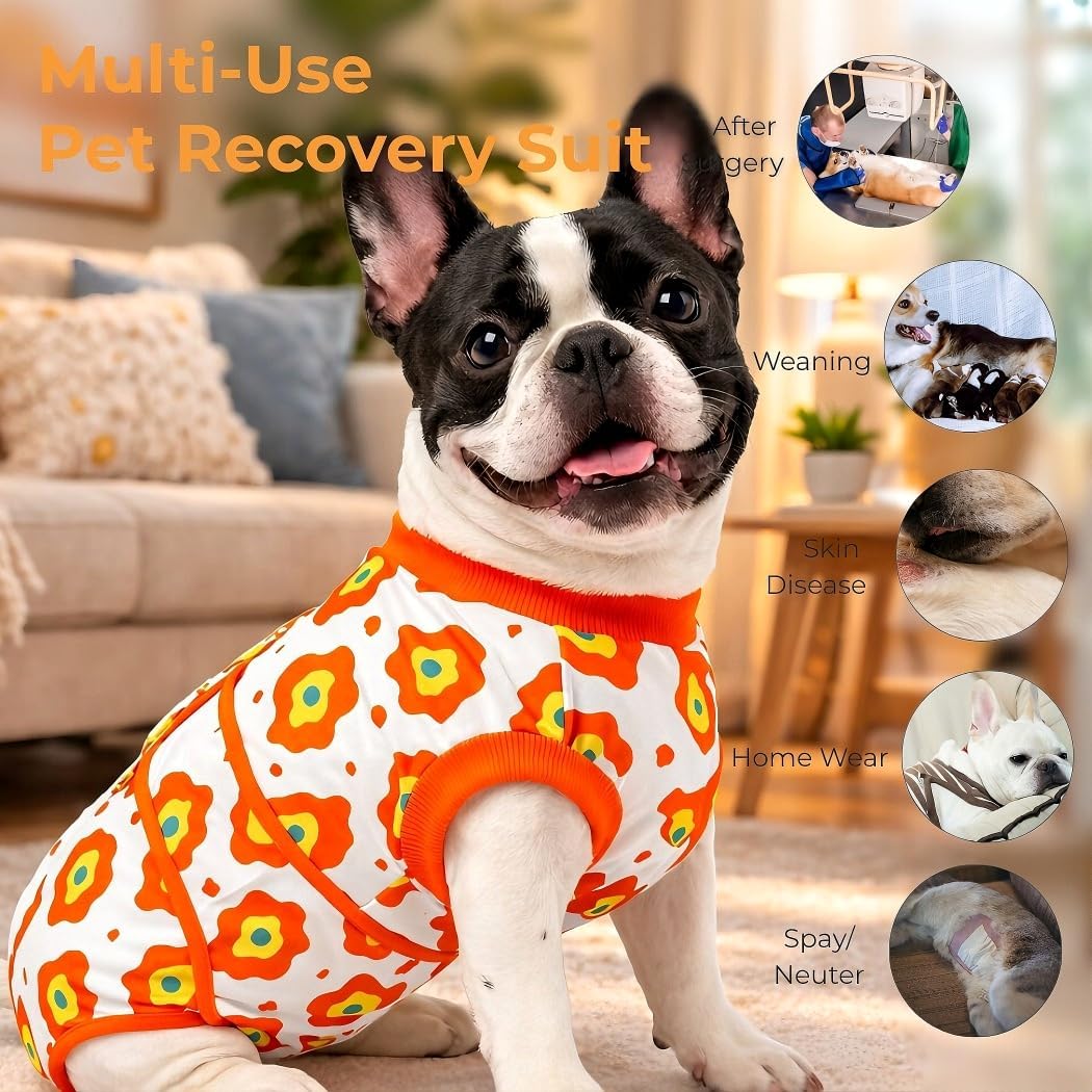 TRAJE DE RECUPERACIÓN QUIRÚRGICA PARA PERROS YIBOOAURA TALLA S - 4