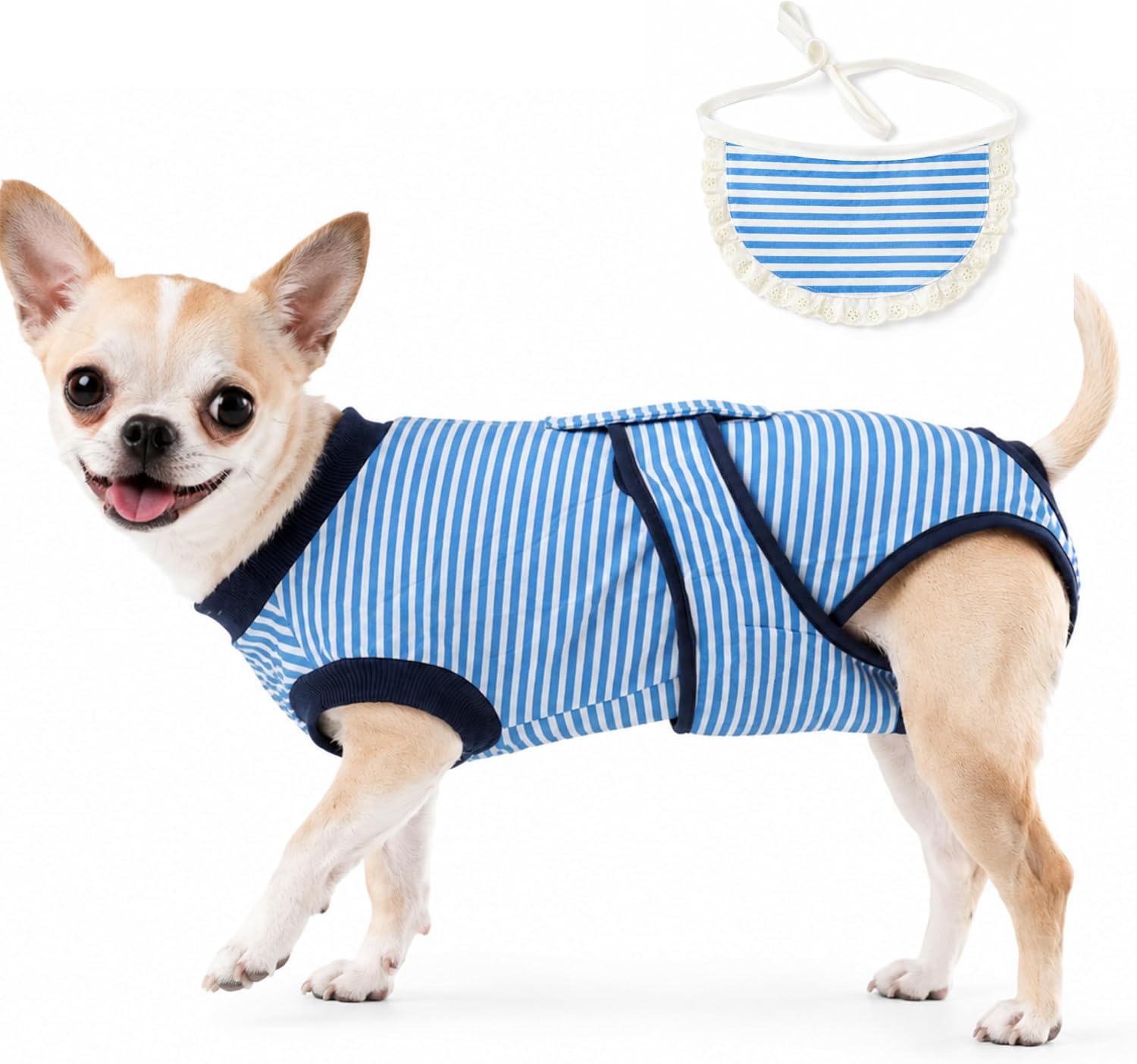 TRAJE DE RECUPERACIÓN QUIRÚRGICA PARA PERROS YIBOOAURA TALLA XS - 1