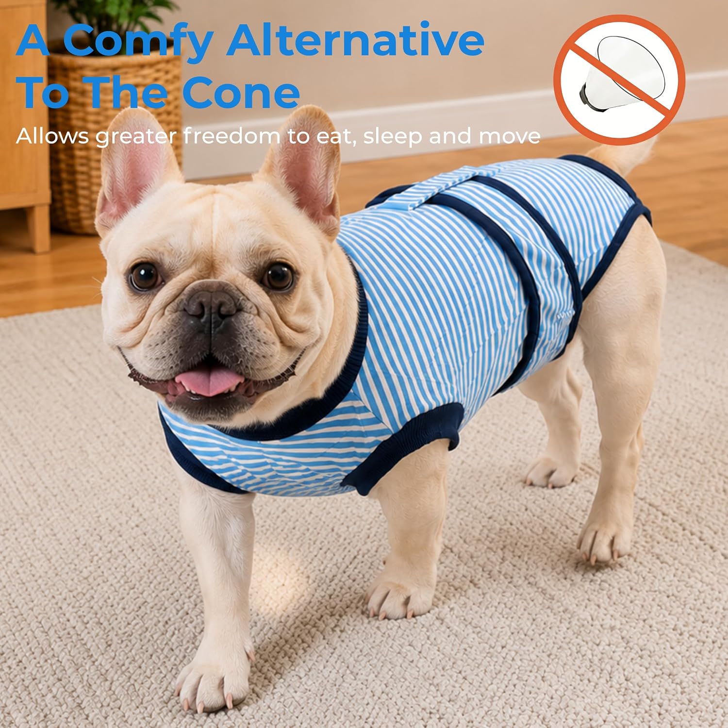 TRAJE DE RECUPERACIÓN QUIRÚRGICA PARA PERROS YIBOOAURA TALLA XS - 4