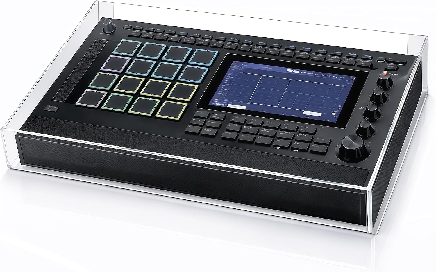 FUNDA DE TRANSPORTE MUSIIN PARA MPC LIVE III CON CUBIERTA ACRÍLICA - 1