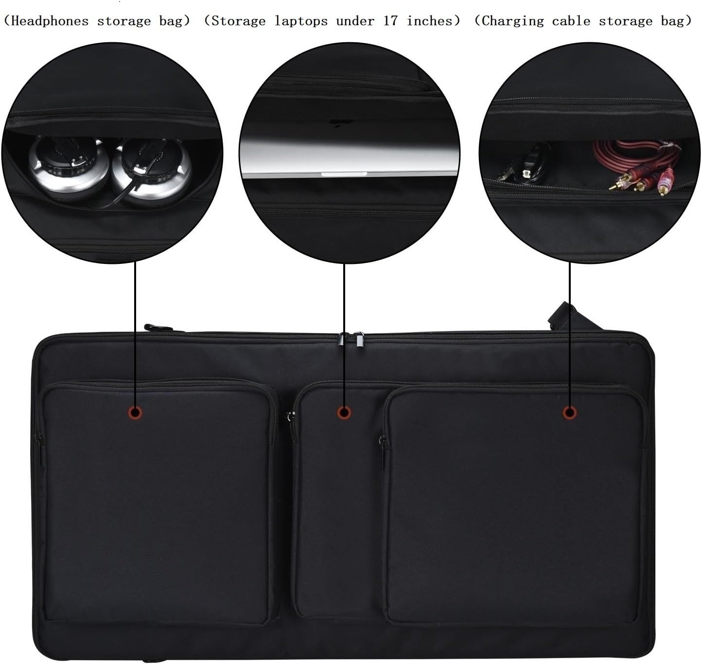 BOLSA DE ALMACENAMIENTO PARA EQUIPOS DJ PIONEER DDJ-FLX 6/SX/SX2/SX3 CON CORREA AJUSTABLE - 4