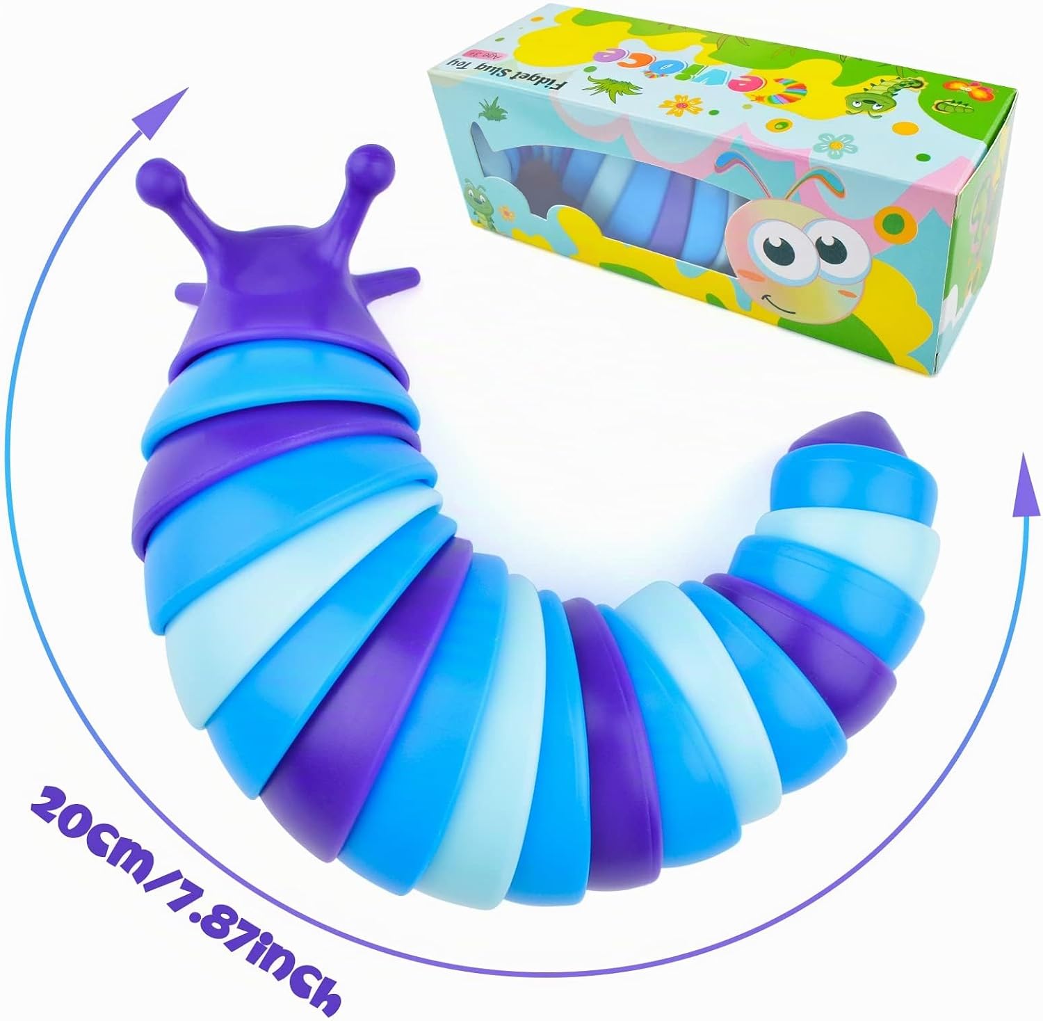 JUGUETE ANTIESTRÉS CEVIOCE SENSORY SLUG 4 PIEZAS - 3