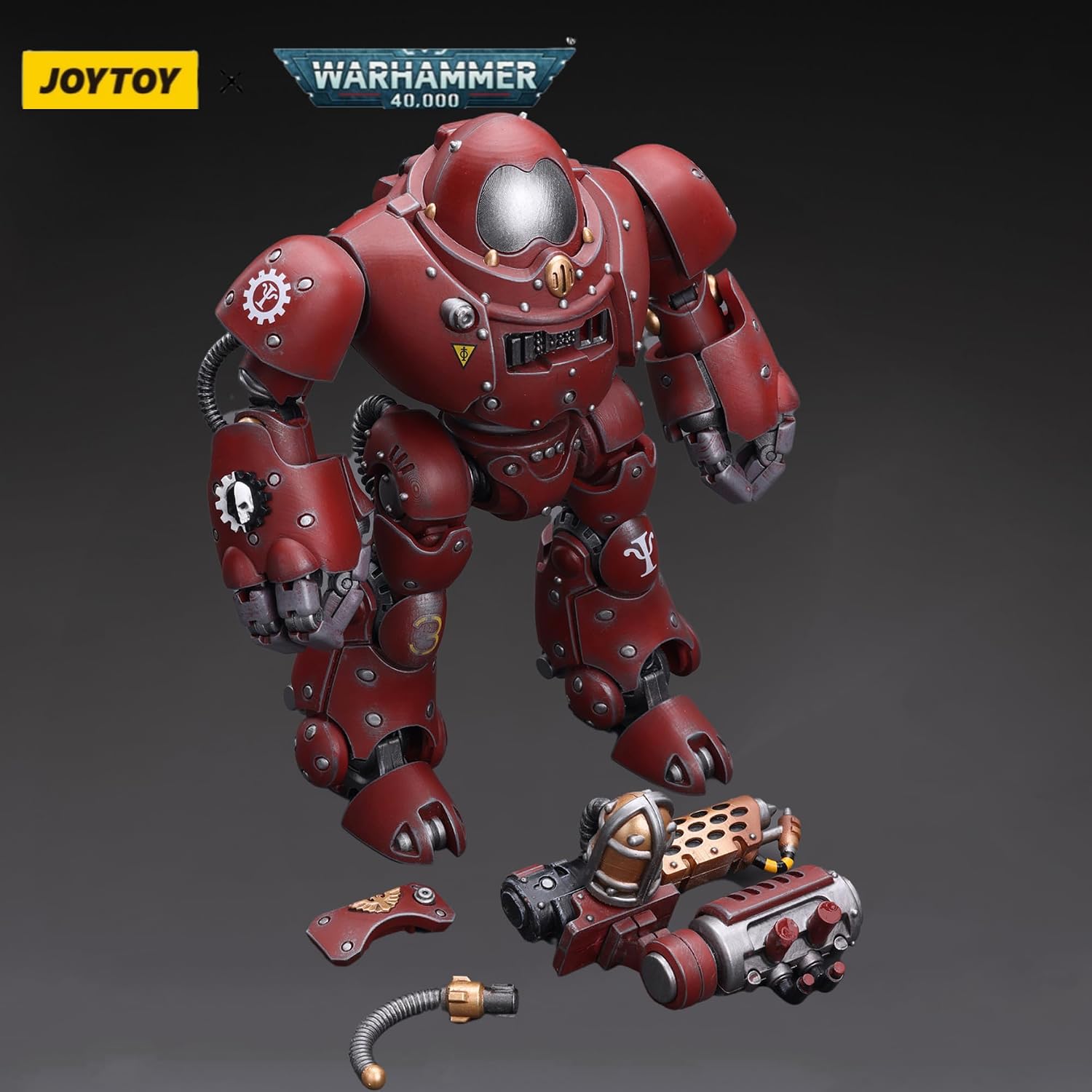 FIGURA DE ACCIÓN JOYTOY WARHAMMER 40,000 ADEPTUS MECHANICUS KASTELAN ROBOT 1/18 - 5