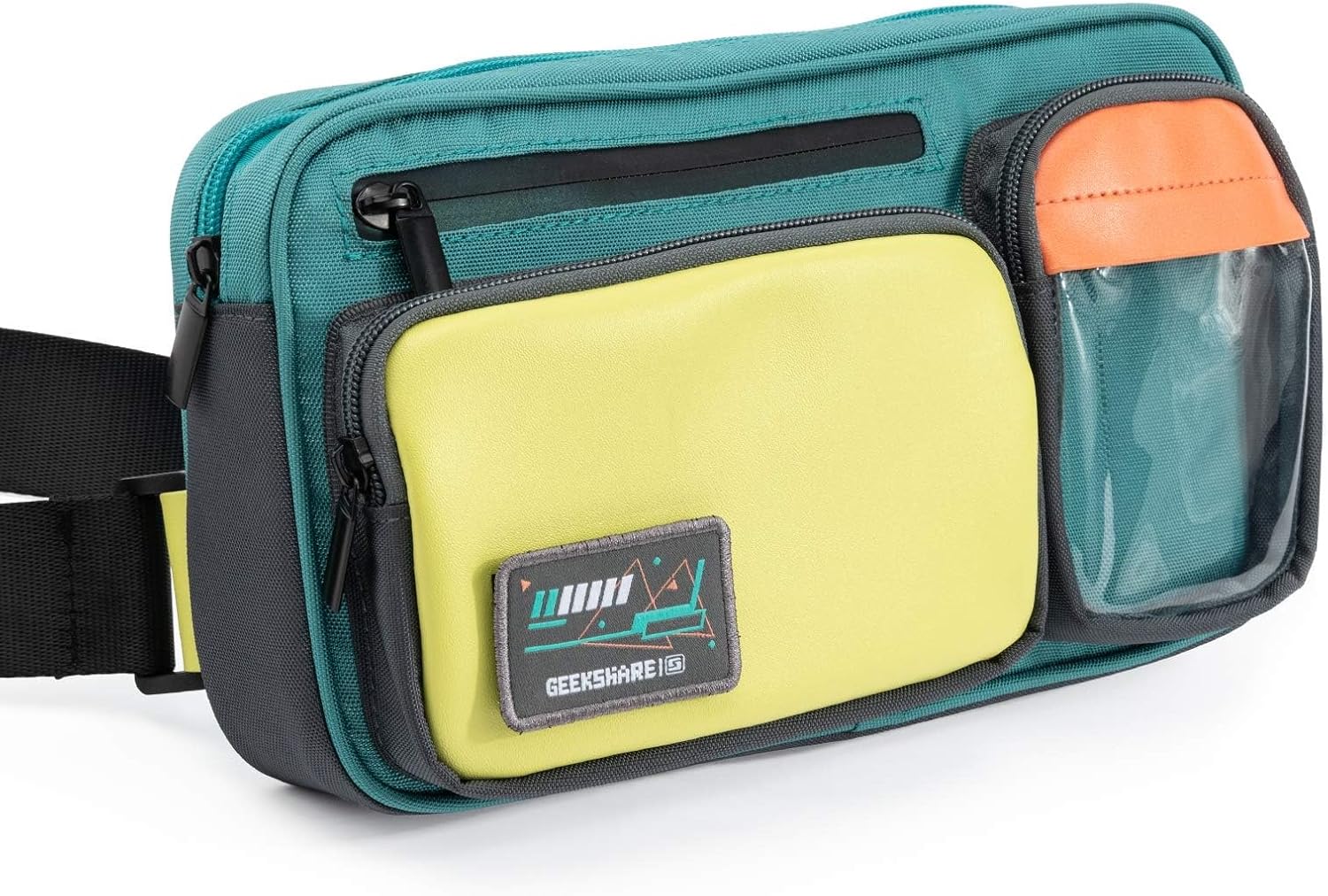 ESTUCHE PARA NINTENDO SWITCH GEEKSHARE DISEÑO LÁSER COLOR CONTRASTANTE - 1