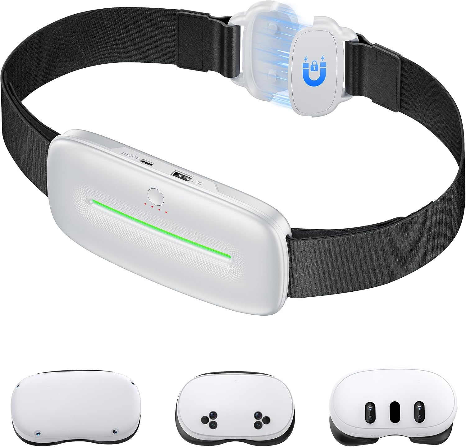BATERÍA PORTÁTIL PARA CINTURA KAWAYE VR 12000MAH PARA META QUEST 3S/3/2 - 1