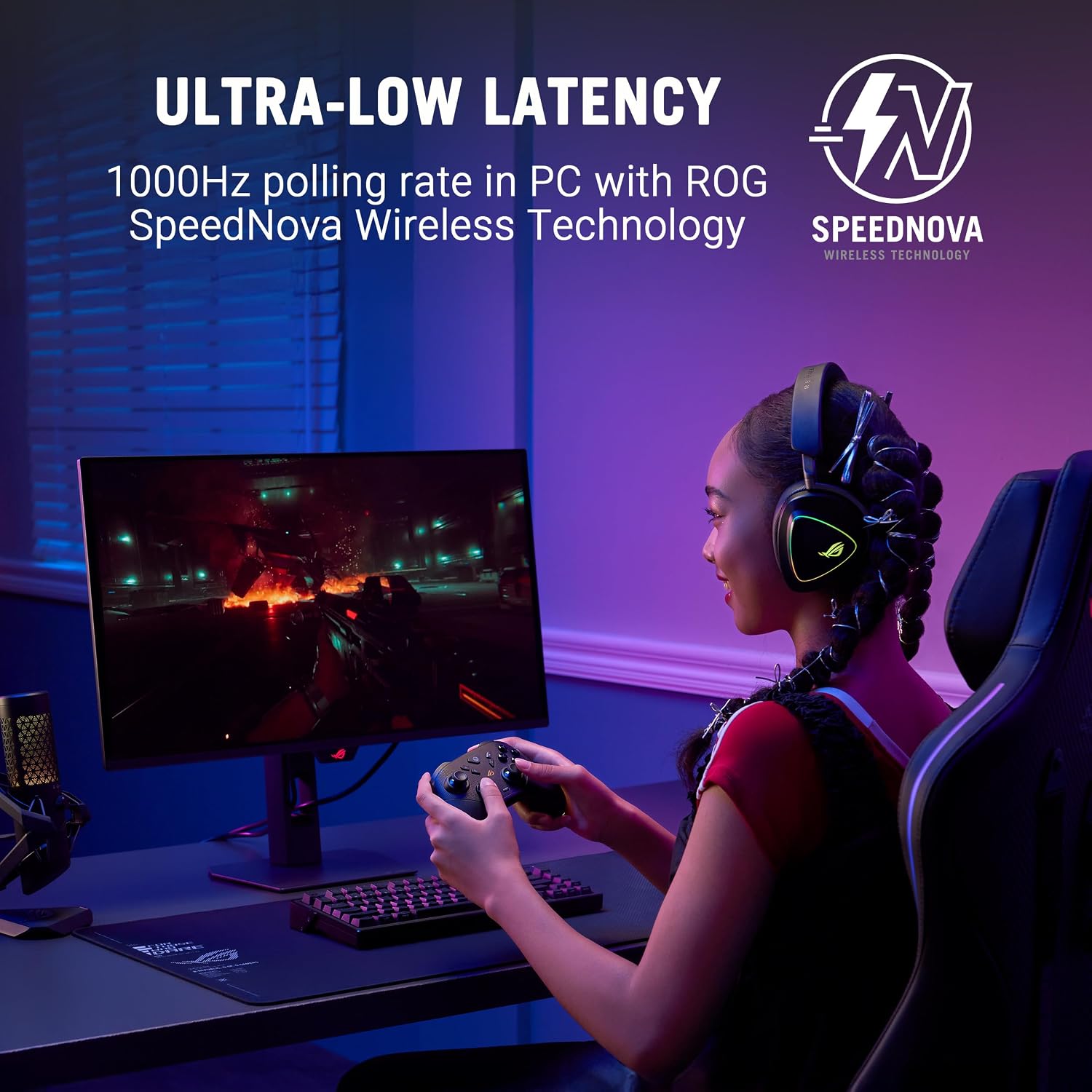 MANDO INALÁMBRICO ASUS ROG RAIKIRI II PARA XBOX SERIES X|S Y PC - 3