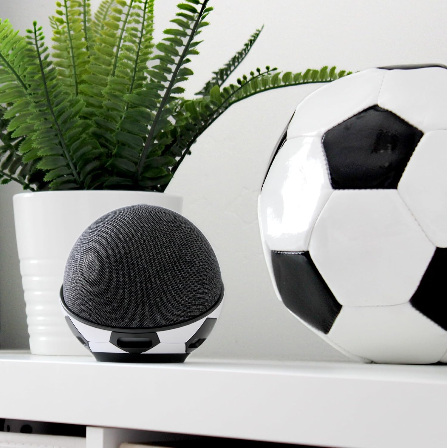 ECHO DOT 5ª GENERACIÓN 2022 CON SOPORTE BALÓN DE FÚTBOL CARBÓN - 2