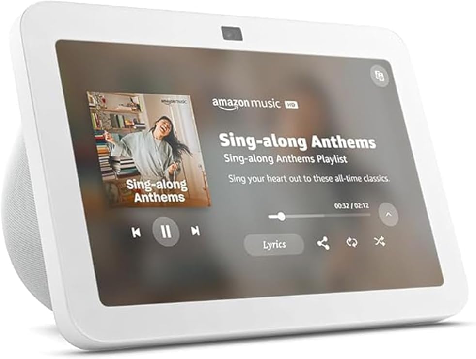 AMAZON ECHO SHOW 8 CON AUDIO ESPACIAL, HUB INTELIGENTE, BLANCO GLACIAR - 2