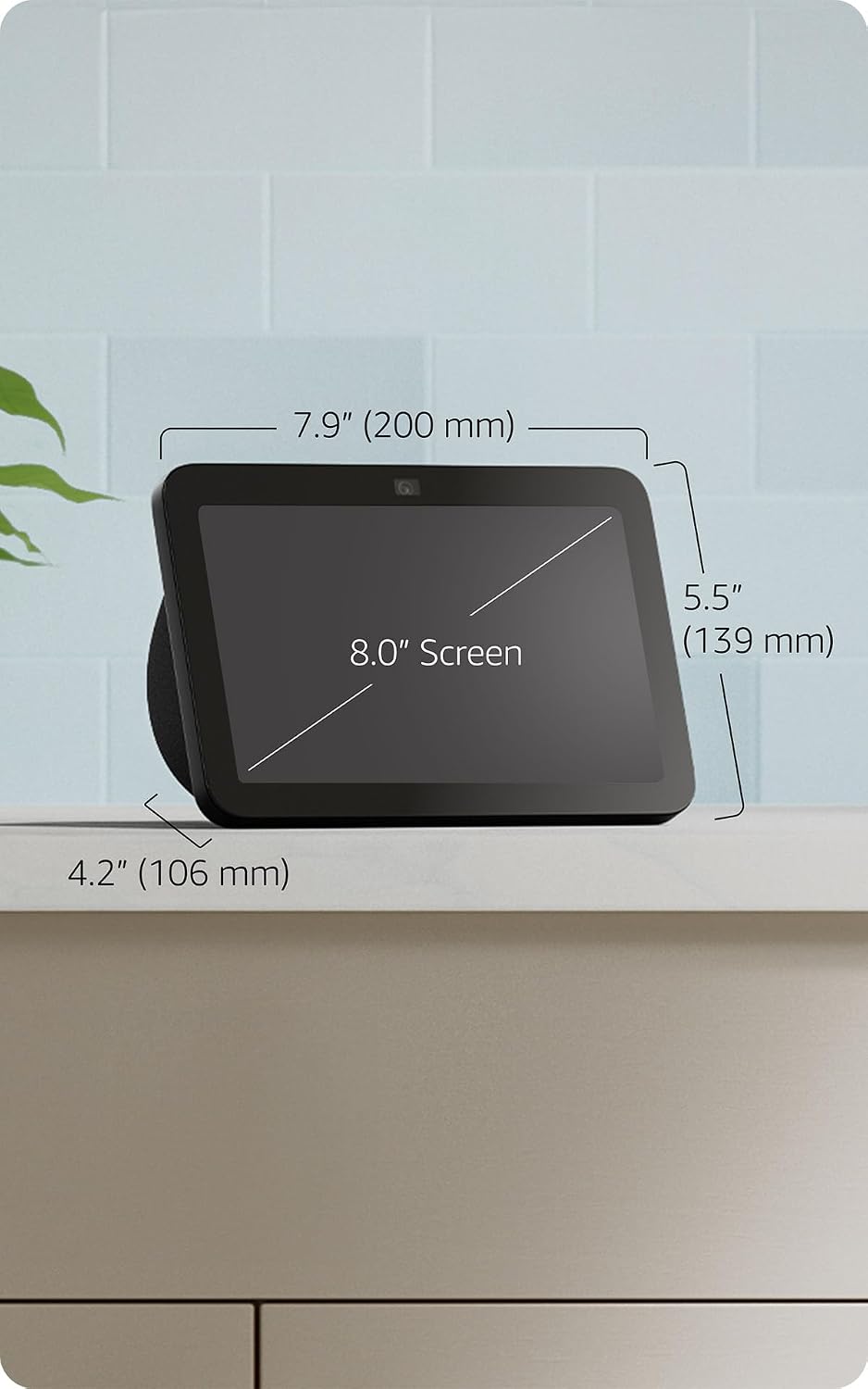 AMAZON ECHO SHOW 8 CON AUDIO ESPACIAL, HUB INTELIGENTE, BLANCO GLACIAR - 4