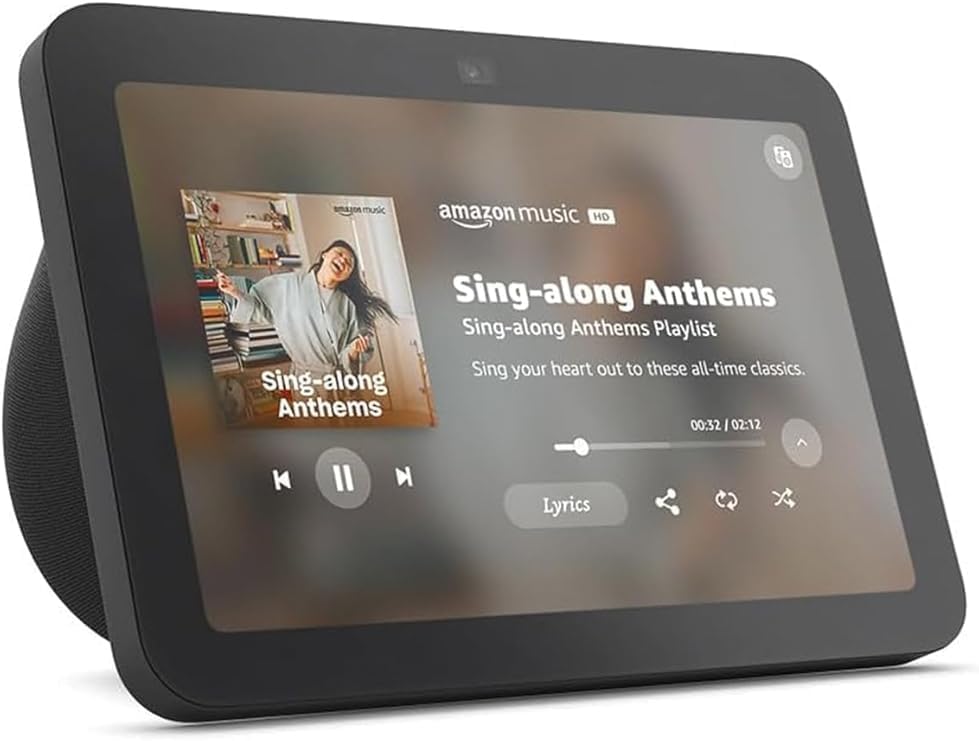 AMAZON ECHO SHOW 8 CON AUDIO ESPACIAL, HUB INTELIGENTE, CHARCOAL - 2