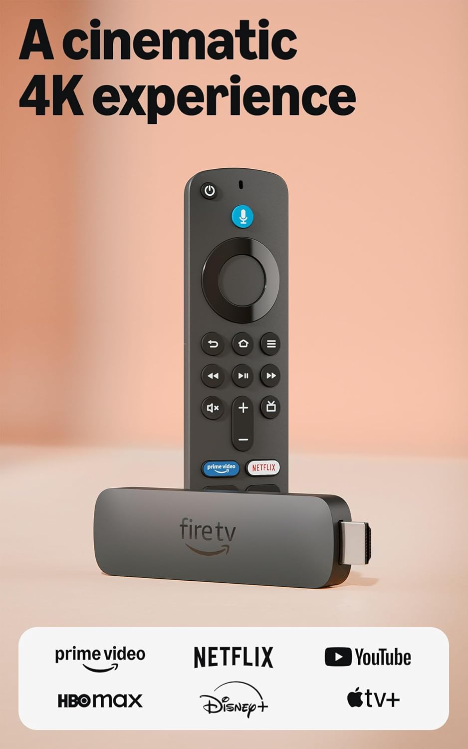 AMAZON FIRE TV STICK 4K PLUS CON WI-FI 6 Y ALEXA - 1