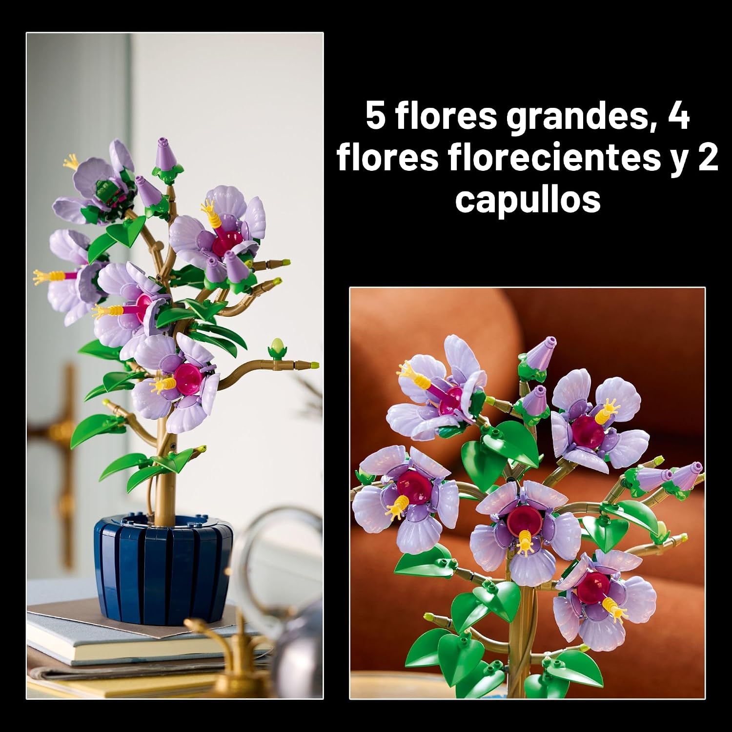 SET DE CONSTRUCCIÓN LEGO BOTANICALS FLOR DE HIBISCO 10372 - 4