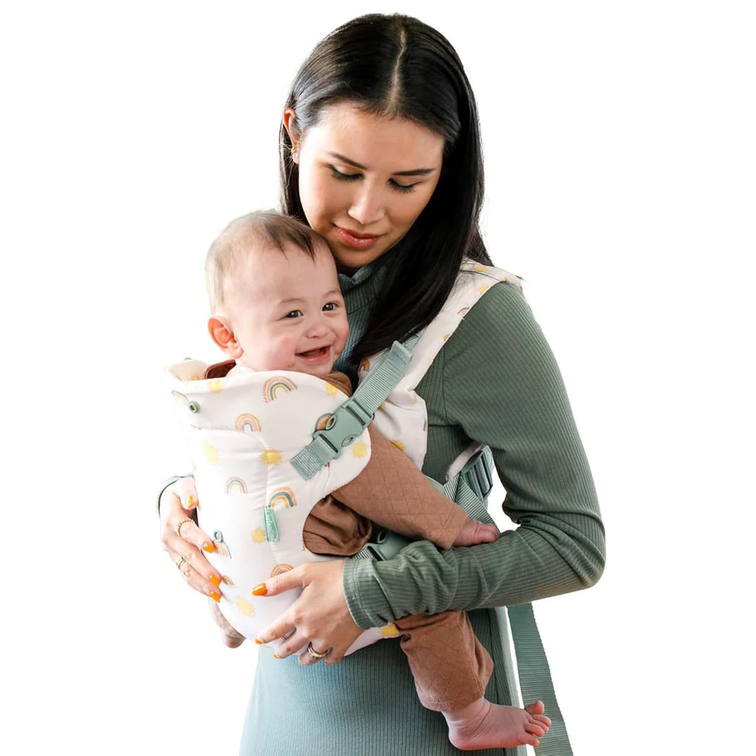 MOCHILA PORTABEBÉ INFANTINO FLIP 4 EN 1 CONVERTIBLE ERGONÓMICO ARCOÍRIS - 1