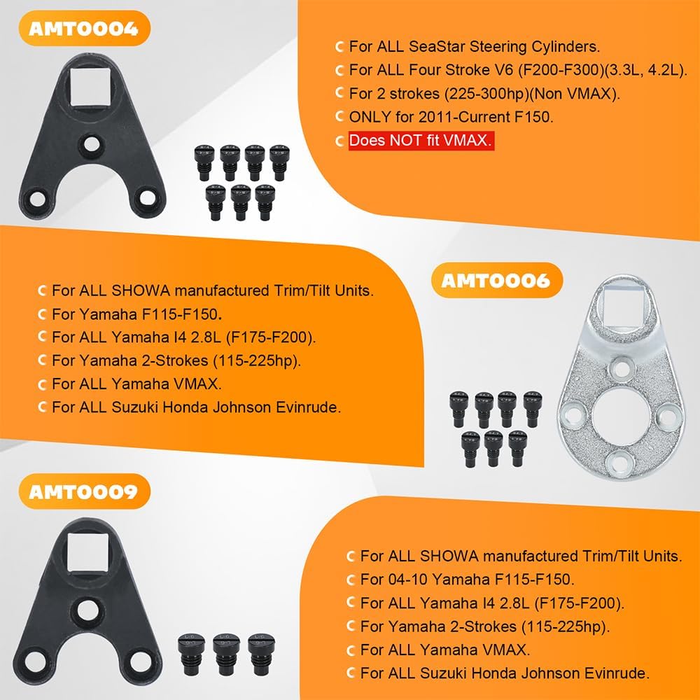 JUEGO DE LLAVES PARA PASADORES DE TRIM Y TILT DE MOTORES FUERA DE BORDA MT0004, MT0006 Y MT0009 - 5