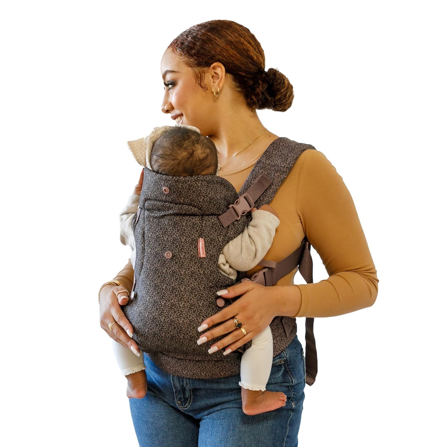 MOCHILA PORTABEBÉ INFANTINO FLIP 4 EN 1 CONVERTIBLE ERGONÓMICO ANIMAL PRINT - 1