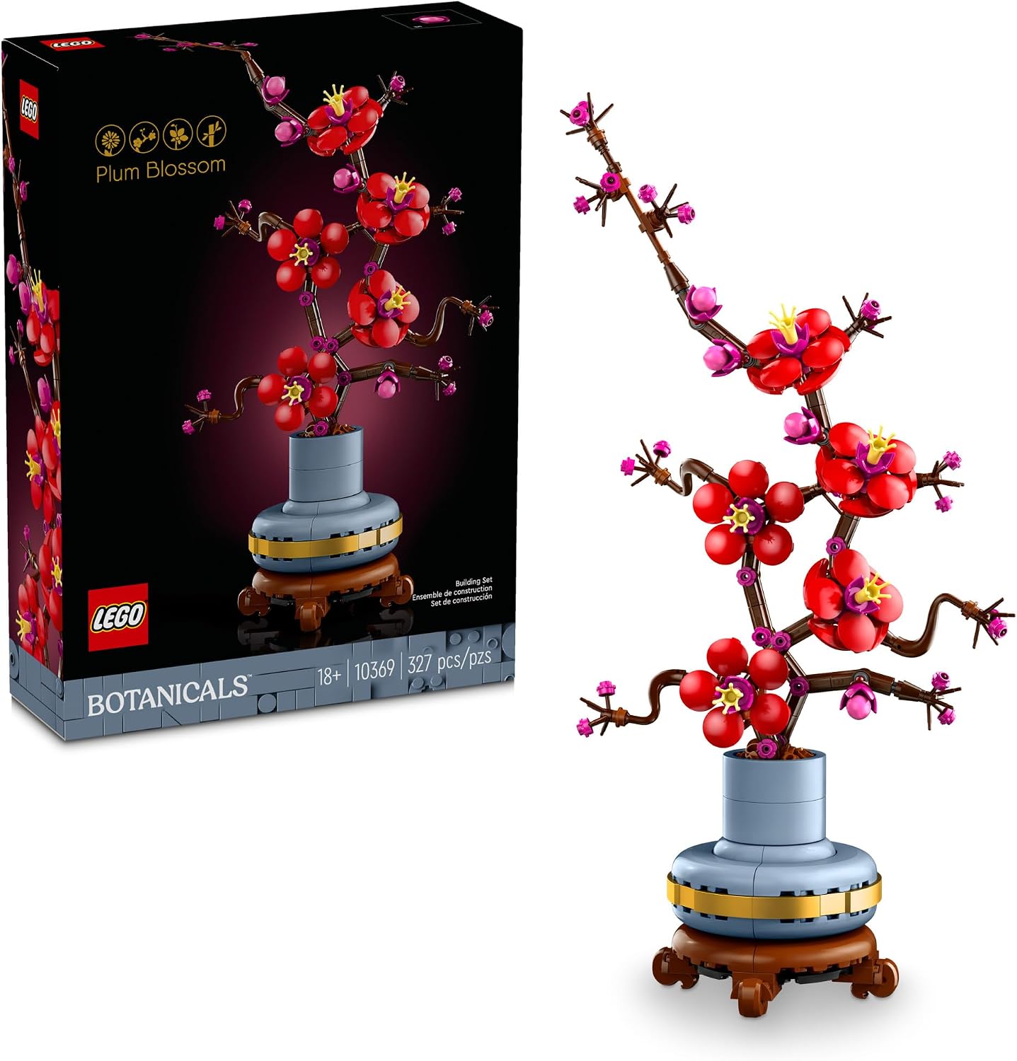 SET DE CONSTRUCCIÓN LEGO BOTANICALS FLOR DE CIRUELO PARA ADULTOS - 1