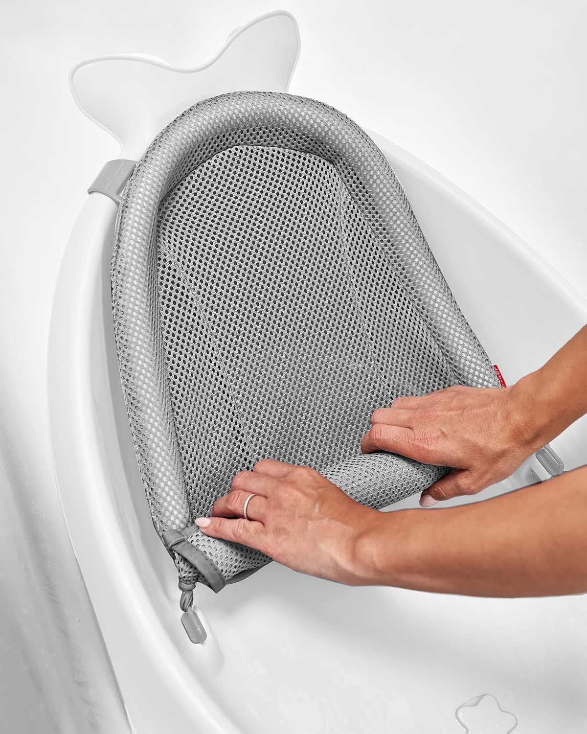 BAÑERA SKIP HOP INFANT BATH TUB 3-STAGE GROW WITH BABY SMART SLING MOBY BLANCO - 5