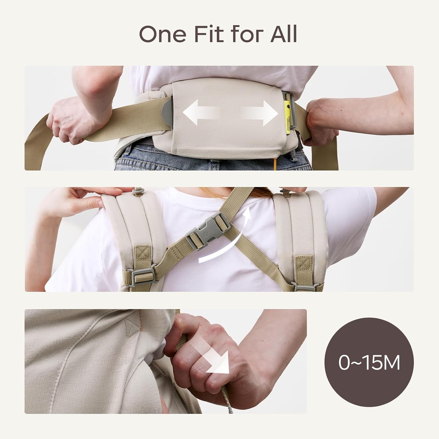 MOCHILA PORTABEBÉ BC BABYCARE COCOONGO CLOUDTOUCH OLIVA - 5