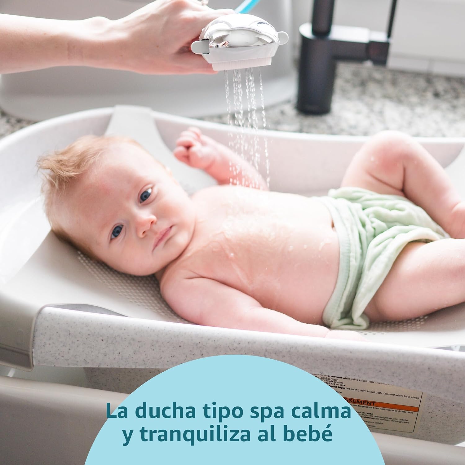 BAÑERA THE FIRST YEARS RAIN SHOWER BABY SPA 3 EN 1 CON DUCHA Y ACCESORIOS - 2