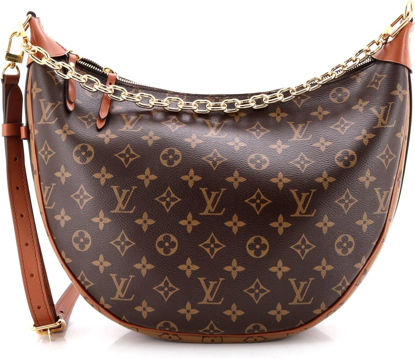 CARTERA LOUIS VUITTON LOOP HOBO REVERSE MONOGRAM CANVAS MARRÓN - 1