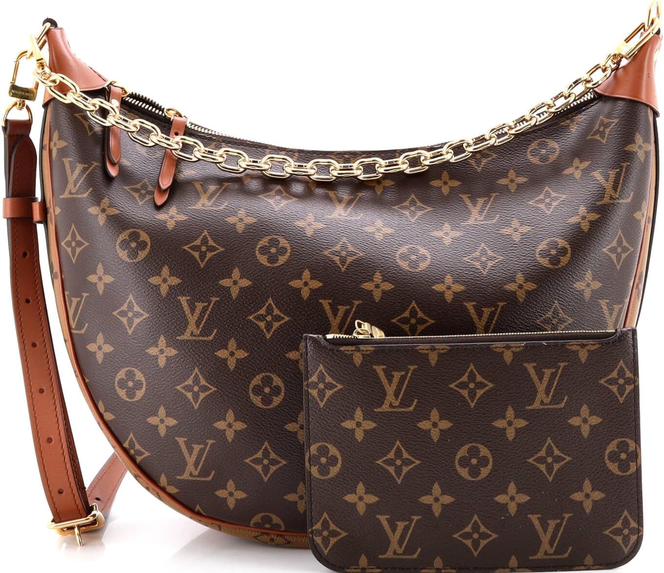 CARTERA LOUIS VUITTON LOOP HOBO REVERSE MONOGRAM CANVAS MARRÓN - 3