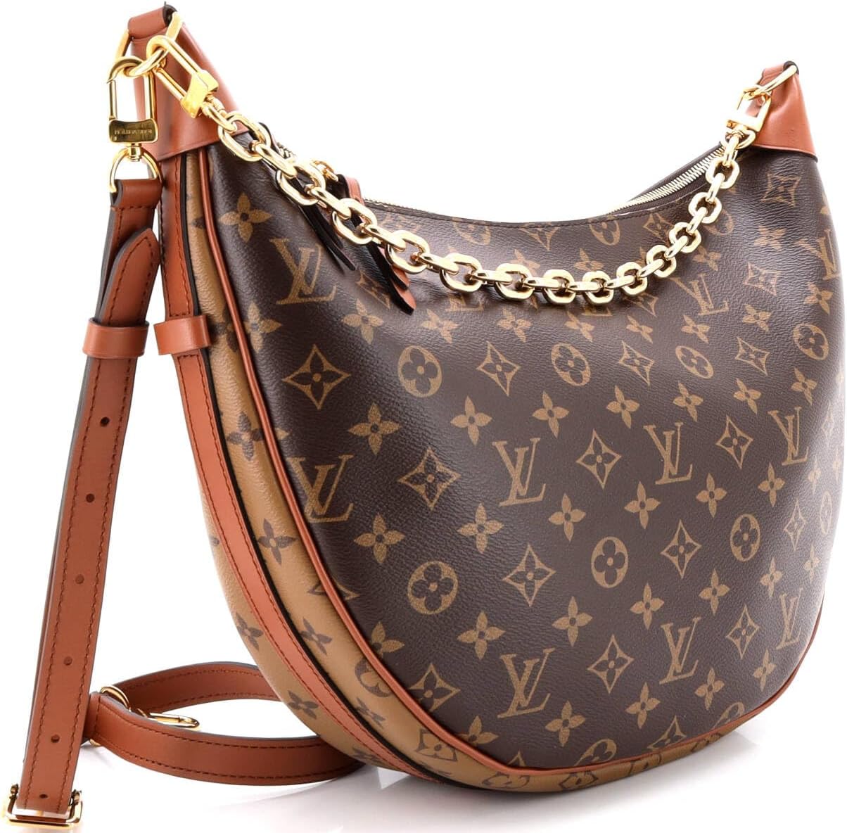 CARTERA LOUIS VUITTON LOOP HOBO REVERSE MONOGRAM CANVAS MARRÓN - 4