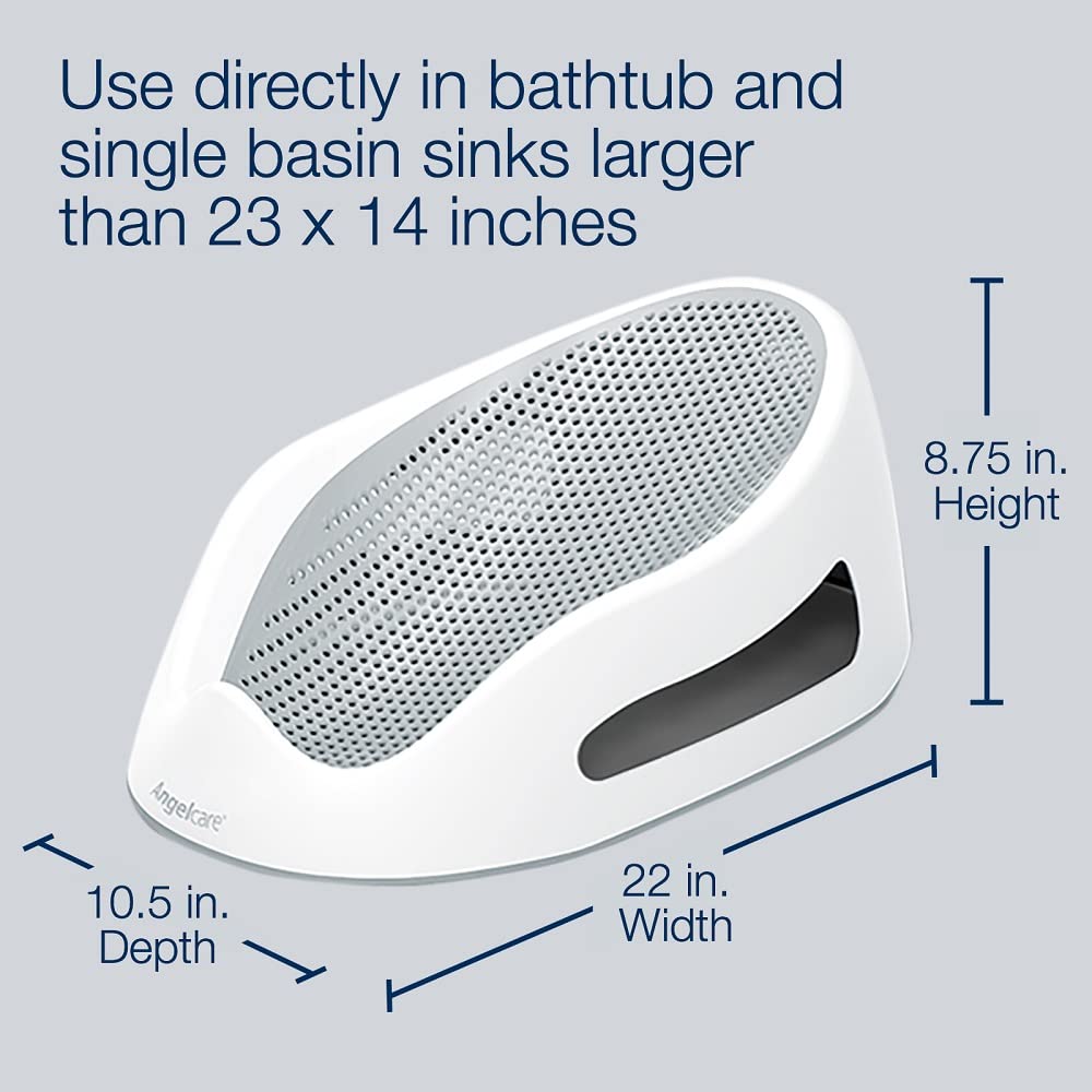 BAÑERA DE APOYO ANGELCARE SOFT-TOUCH CON ENJUAGADOR COLOR AGUA - 2