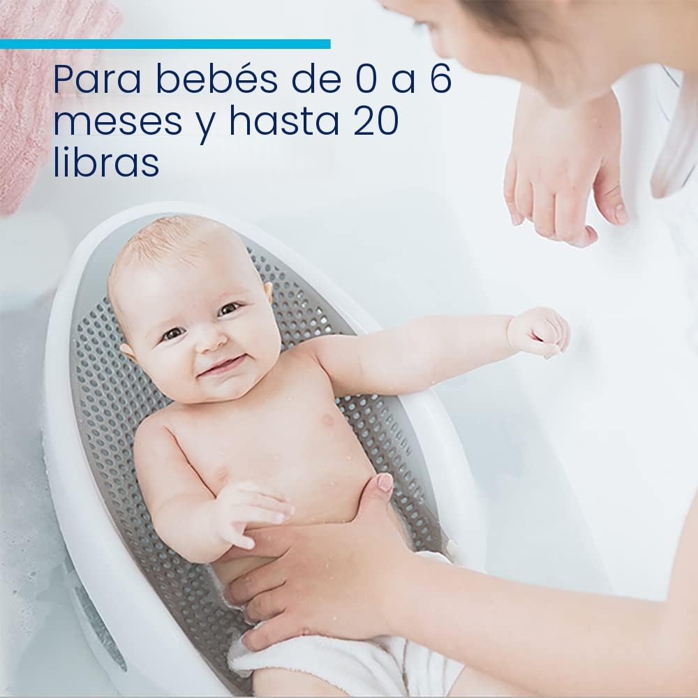 BAÑERA DE APOYO ANGELCARE SOFT-TOUCH CON ENJUAGADOR COLOR AGUA - 3