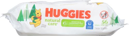 TOALLITAS HUMEDAS HUGGIES NATURAL CARE SENSITIVE SIN AROMA PACK DE 3 X 56 UNIDADES - 3