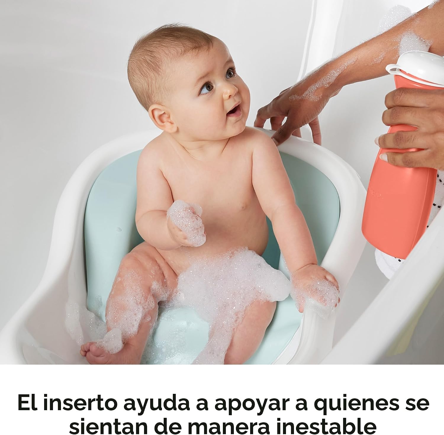BAÑERA FISHER-PRICE BABY TO TODDLER 4 EN 1 CON SOPORTE PARA BEBÉ Y 2 JUGUETES SUMMER BLOSSOMS - 5