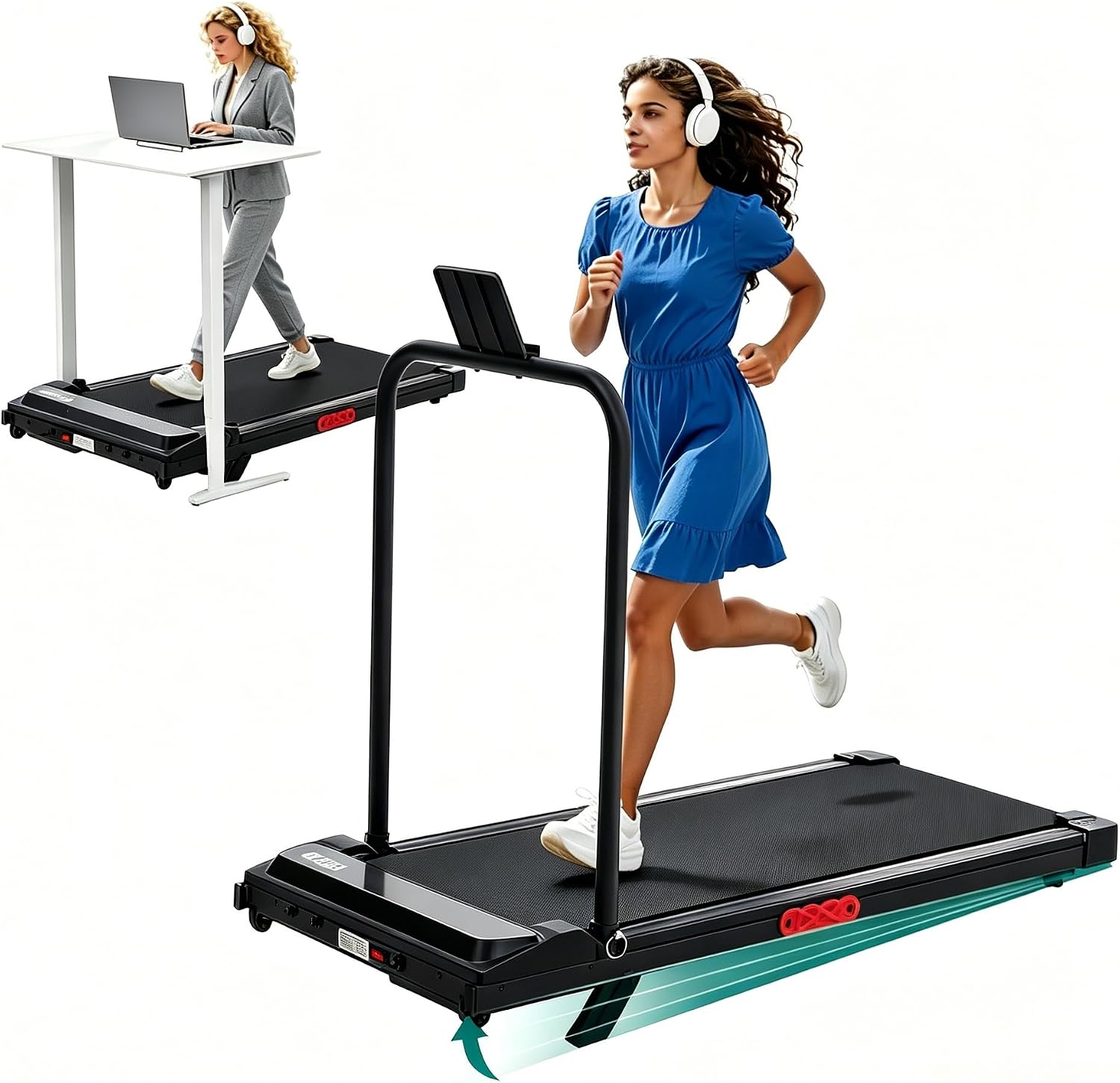 TROTADORA OGPOU H300-YMQ PORTÁTIL CON MANILLAR E INCLINACIÓN - 1