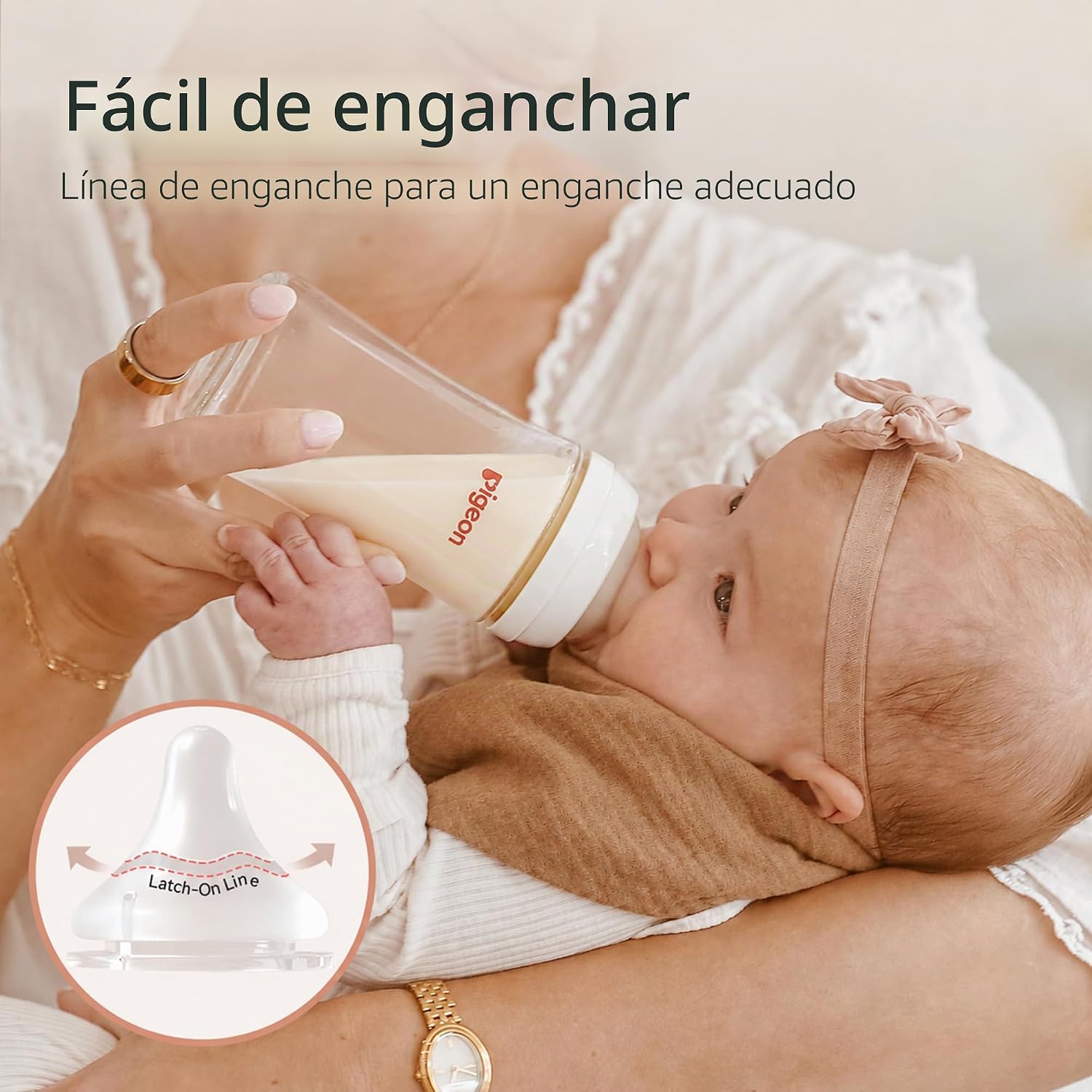 BOTELLAS DE VIDRIO PIGEON CUELLO ANCHO 5 OZ PACK DE 2 - 5