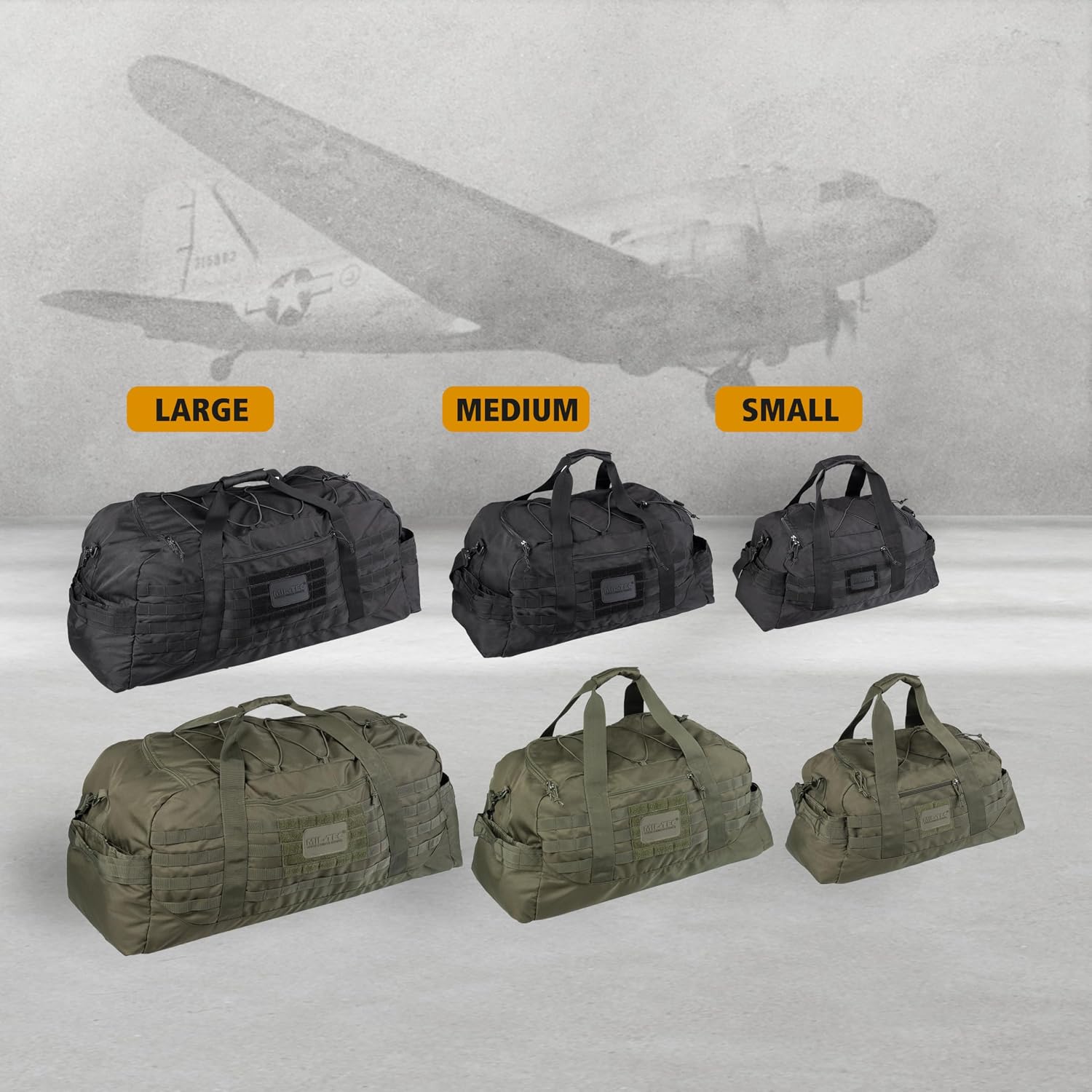 MOCHILA MIL-TEC COMBAT LG AVIATOR NEGRO - 3