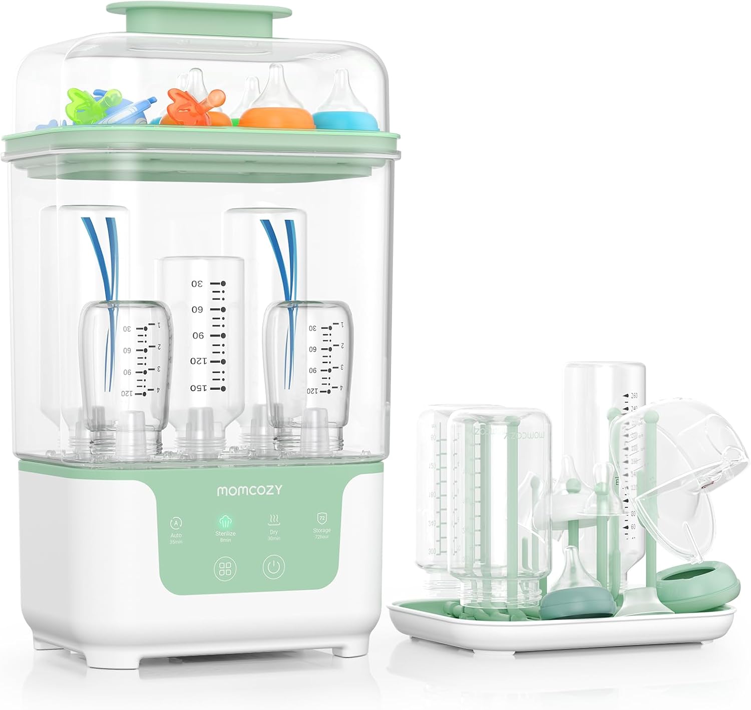 ESTERILIZADOR Y SECADOR DE BIBERONES MOMCOZY 4 EN 1 COMPACTO MODULAR - 1