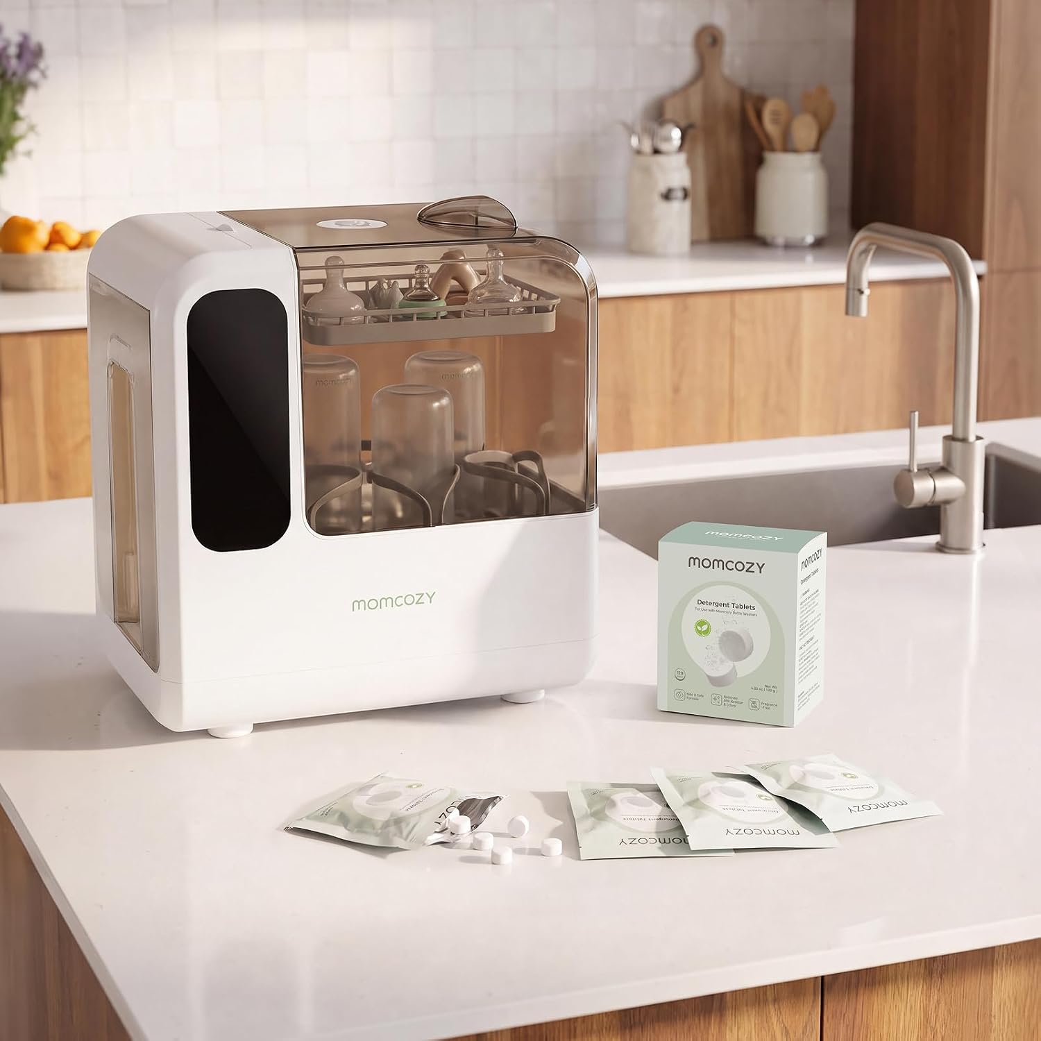 TABLETAS DE LIMPIEZA MOMCOZY PARA ESTERILIZADORES DE BIBERONES, 120 UNIDADES - 4