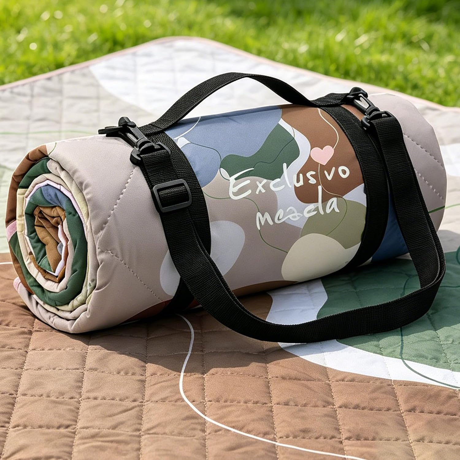 MANTA TÉRMICA EXCLUSIVO MEZCLA EXTRA LARGE IMPERMEABLE PARA PICNIC - 1